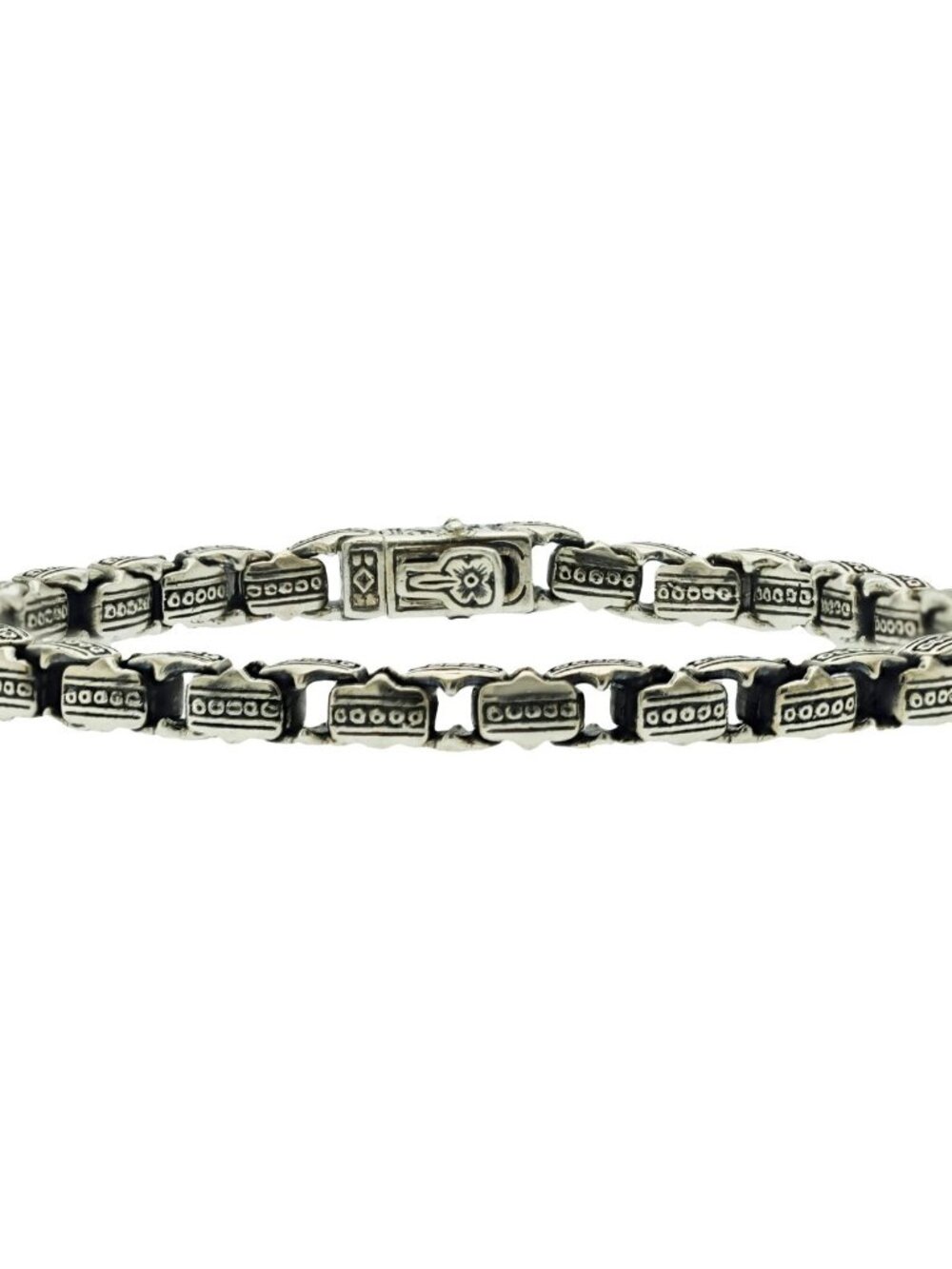 Konstantino 925 Sterling Silver Minos Link Bracelet Size 8"